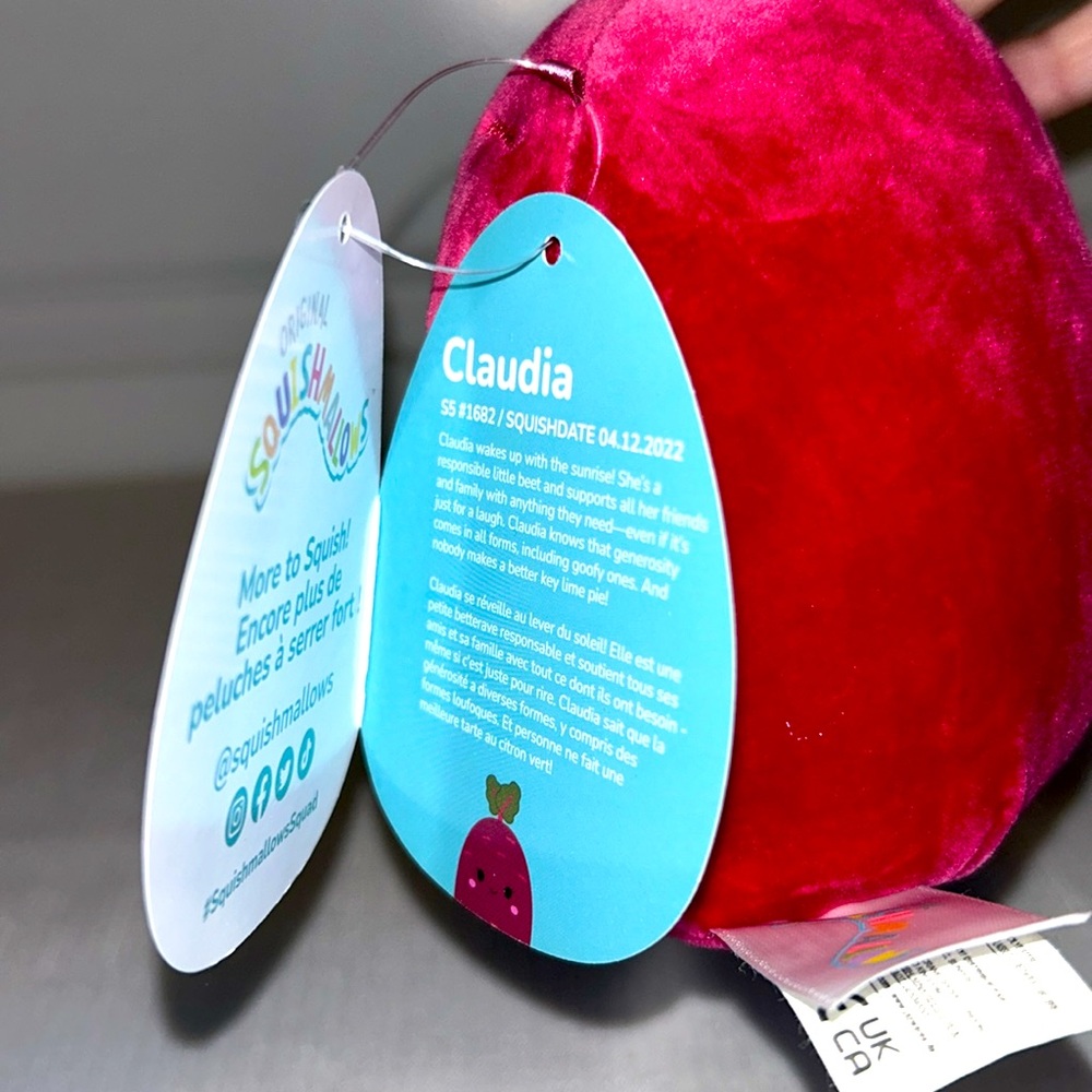 Squishmallows 5” Claudia the Beet New With Tags - Picture 2 of 5